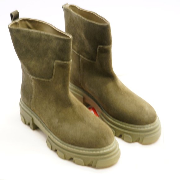 Gia Borghini Gia 23 Suede Chelsea Boots Size 41 New in Box Bag